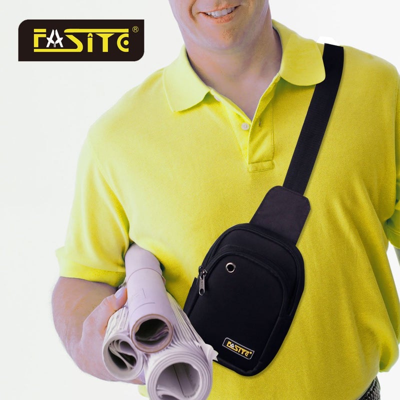 FASITE Sling Bag Chest Backpack, Crossbody Shoulder Tool Pouch for Men Women, Black - Image 5